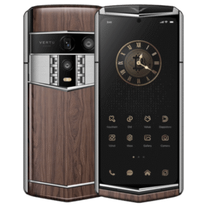 vertu agent q silver advanced set vân gỗ mới 100%